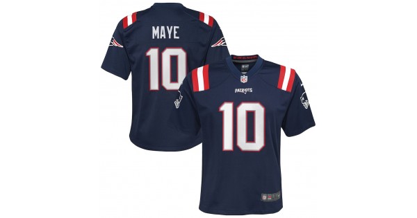 Drake Maye New England Patriots Nike Youth Game Jersey - Navy - Image 2