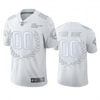 Los Angeles Rams Custom Men”s Nike Platinum NFL MVP Limited Edition Jersey