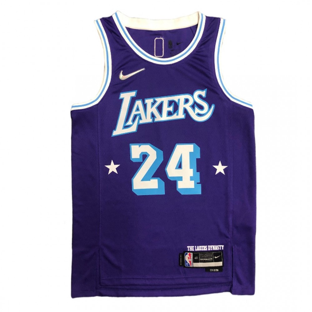 Men's Los Angeles Lakers Kobe Bryant #24 Nike Purple 2021/22 Swingman Jersey - City Edition - Image 2