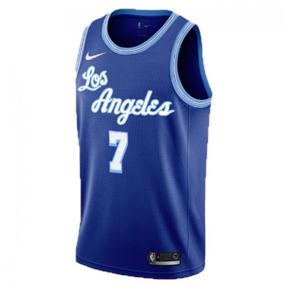 Men's Los Angeles Lakers Carmelo Anthony #7 Nike Blue Swingman NBA Jersey - Classic Edition - Image 2