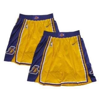 Men's Los Angeles Lakers Yellow Shorts 5AJT