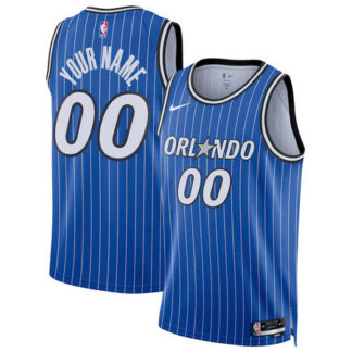 Youth Orlando Magic Nike Blue Swingman Icon Edition Custom Jersey