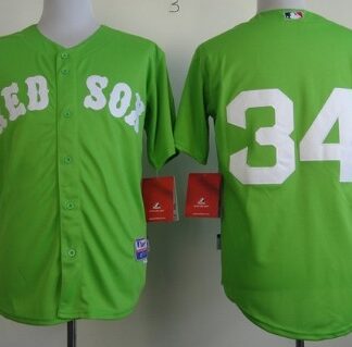 Boston Red Sox #34 David Ortiz 2013 Green Jersey