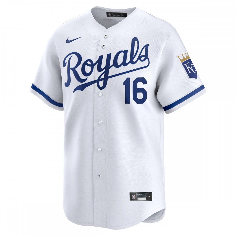 Hunter Renfroe Kansas City Royals Nike Home Limited Player Jersey – White - Image 2