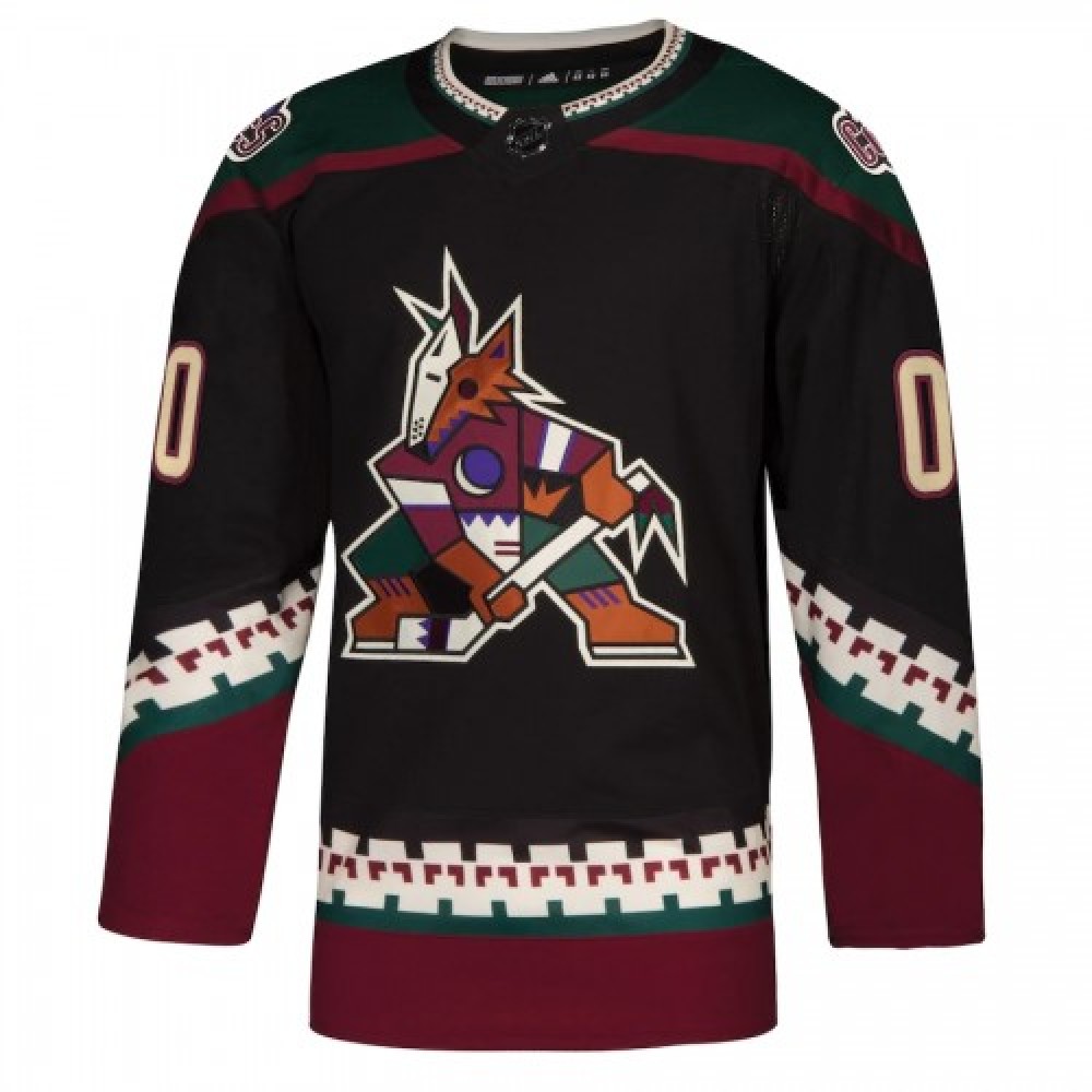 Men's Arizona Coyotes Clayton Keller #9 adidas Black Alternate Authentic Jersey - Image 2