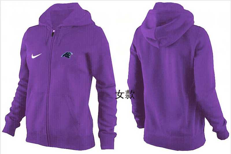 Womens Carolina Panthers Team Logo 2015 Full Zip Hoodie-38