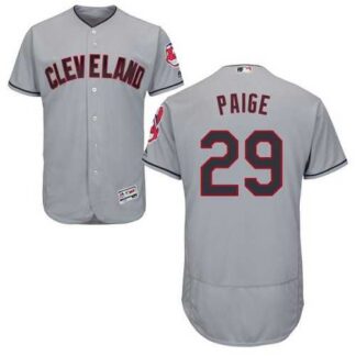Cleveland Indians #29 Satchel Paige Gray Flexbase Stitched Jersey DingZhi