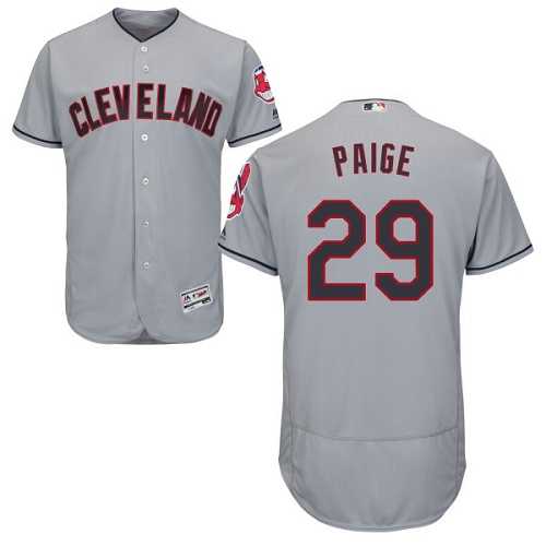 Cleveland Indians #29 Satchel Paige Gray Flexbase Stitched Jersey DingZhi