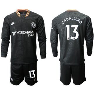 Chelsea #13 Caballero Third Long Sleeves Soccer Club Jersey