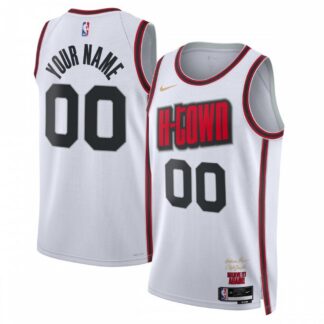 Houston Rockets Nike Unisex 2024/25 Custom Swingman Jersey - City Edition - White