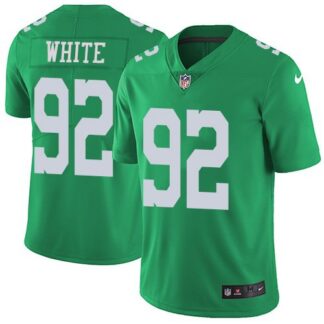 Nike Men & Women & Youth Eagles 92 Reggie White Green Color Rush Limited Jersey