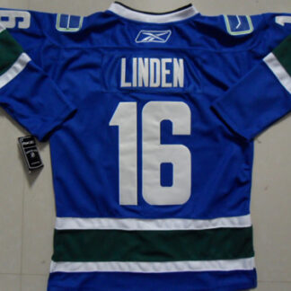 Vancouver Canucks #16 Linden Blue Jerseys