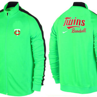 MLB Minnesota Twins Team Logo 2015 Men Baseball Jacket (18)