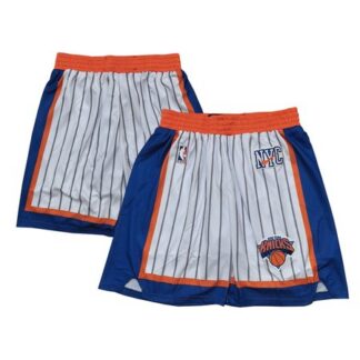 Men's New York Knicks White Shorts 2XP6