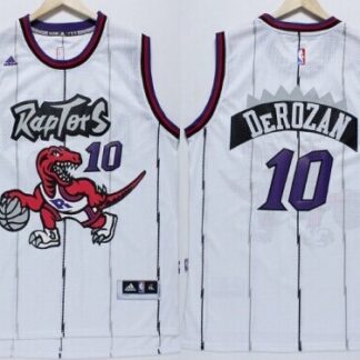 Toronto Raptors #10 Demar DeRozan Hardwood Classic White Swingman Jersey