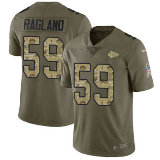 Nike Kansas City Chiefs #59 Reggie Ragland Olive/Camo Youth Stitched NFL Limited 2017 Salute to Service Jersey