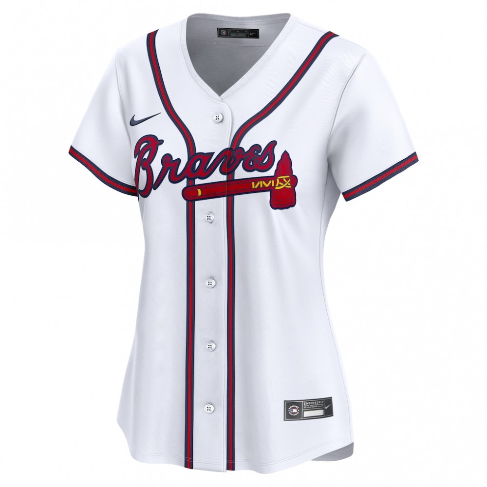 Ronald Acuna Atlanta Braves Nike Women's Home Limited Player Jersey - White - Image 2