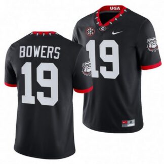 Brock Bowers Georgia Bulldogs 100th Anniversary Nike Football Game Jersey - Black