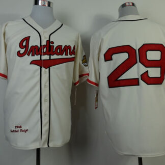 Cleveland Indians #29 Jack McDowell Cream 1948 Throwback Jerseys