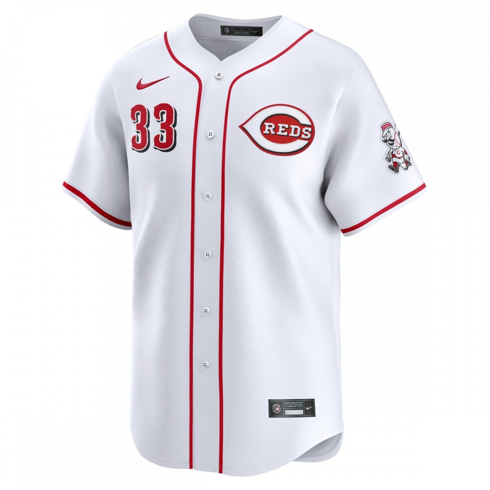 Christian Encarnacion-Strand Cincinnati Reds Nike Home Limited Player Jersey - White - Image 2
