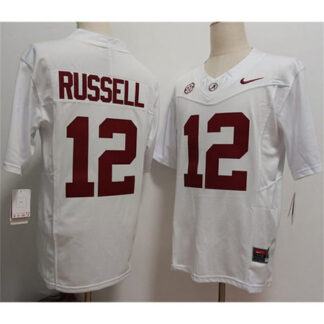 Youth Alabama Crimson Tide #12 Keelon Russell White 2026 Vapor F.U.S.E. Limited Jersey