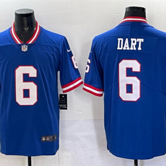 Toddlers New York Giants #6 Jaxson Dart Royal 2025 Draft Vapor Untouchable Classic Retired Player Stitched Football...