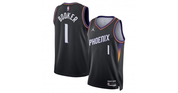 Devin Booker Unisex Phoenix Suns Jordan Brand Black Swingman Jersey - Statement Edition - Image 2