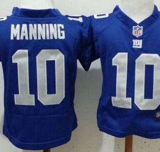 Nike New York Giants #10 Eli Manning Blue Toddlers Jersey