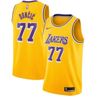 Los Angeles Lakers Youth Nike Icon Edition Swingman Jersey - Gold - Luka Dončić