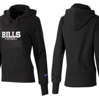 Nike Buffalo Bills Team Logo Black Women Pullover Hoodies (5)