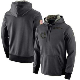 Customized Men & Women & Youth Nike Indianapolis Colts Anthracite Salute to Service Stitched NFL Hoodie