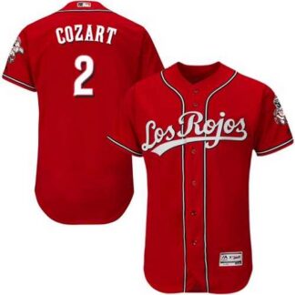 Cincinnati Reds #2 Zack Cozart Red Alternate Flexbase Stitched Jersey DingZhi
